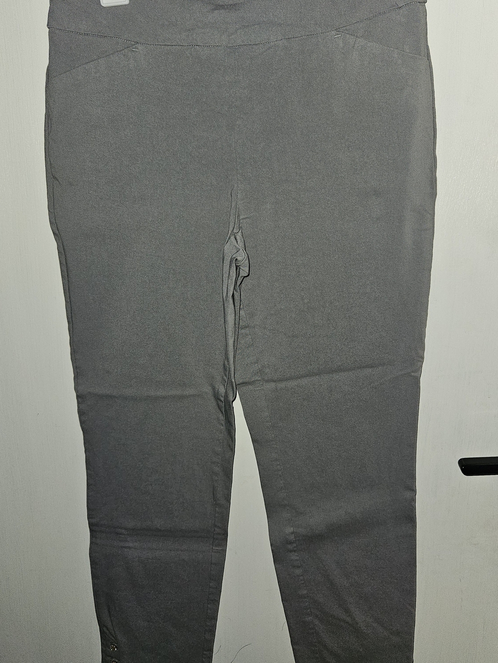 Women Gray Stretch Chinos
